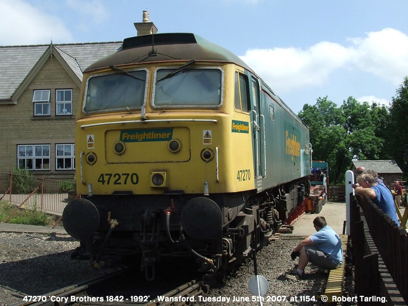 47270, with one axle off the ramp.