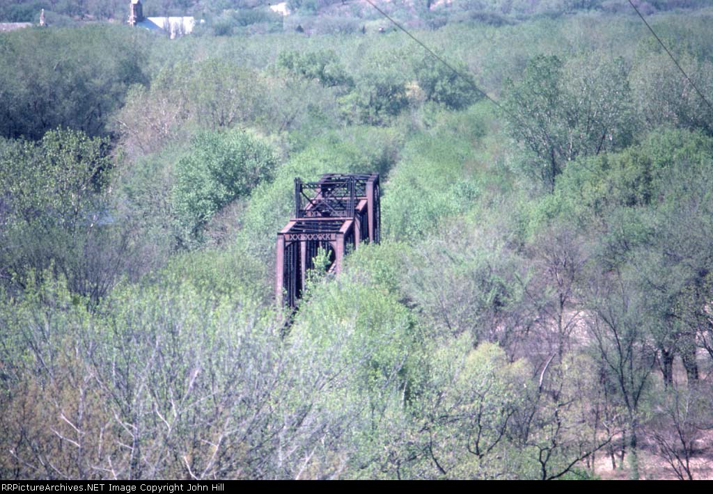 1044-02 MILW Chaska swing bridge across Minnesota River