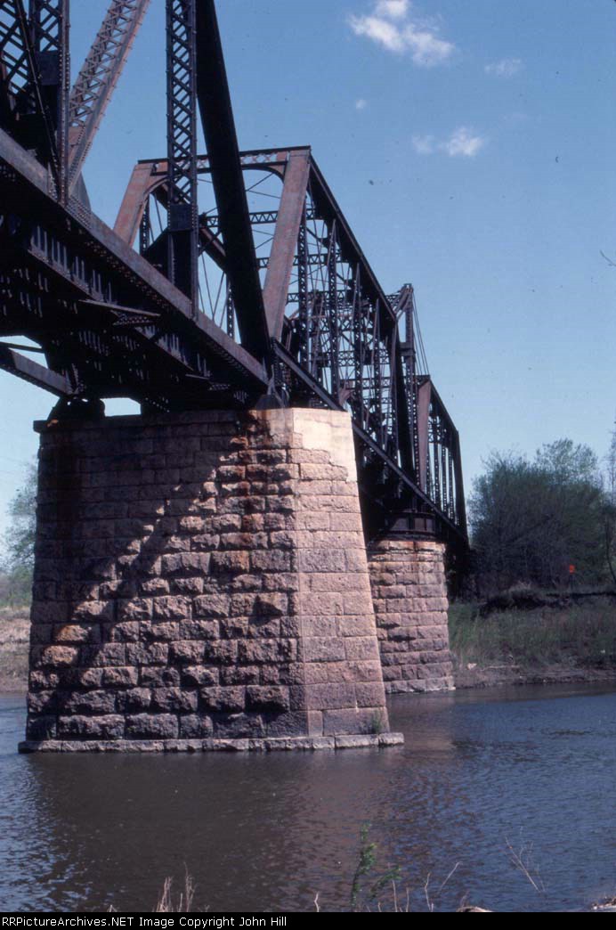 1044-30 MILW Chaska swing bridge across Minnesota River