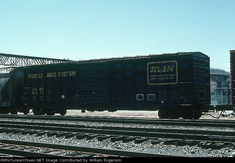 Seaboard System, Atlanta and West Point Railroad 50' Box Car No. 51417