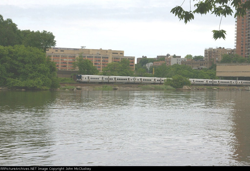 Northbound M-7A train just left Marble Hill