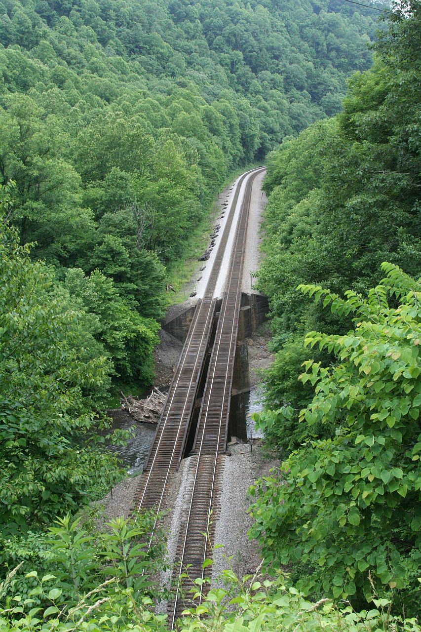overlooking track to Antler #2 west portal