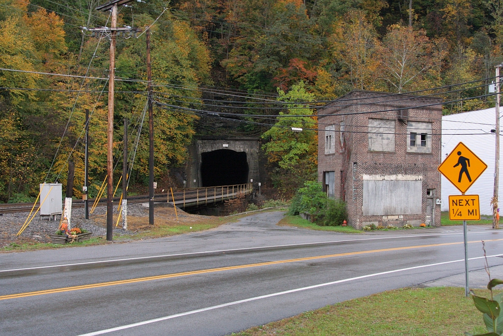 East portal deep in fall colors