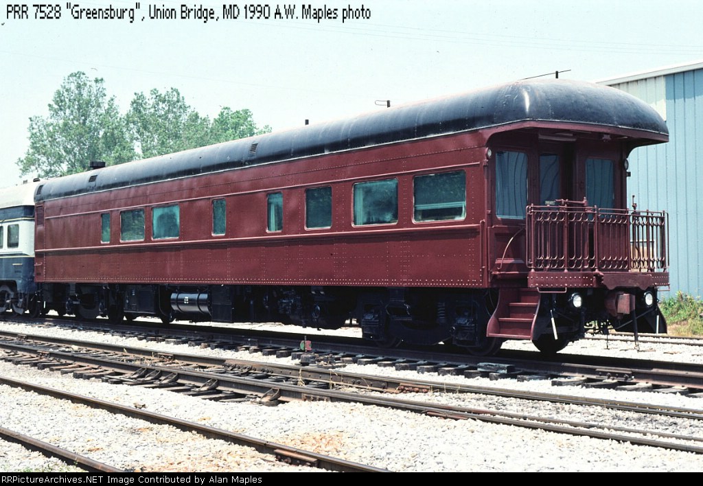 PRR 7528, known as "Catoctin" on the EnterTRAINment Line, June 1990,