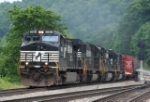 NS 9383 WB Freight at the Blake signal