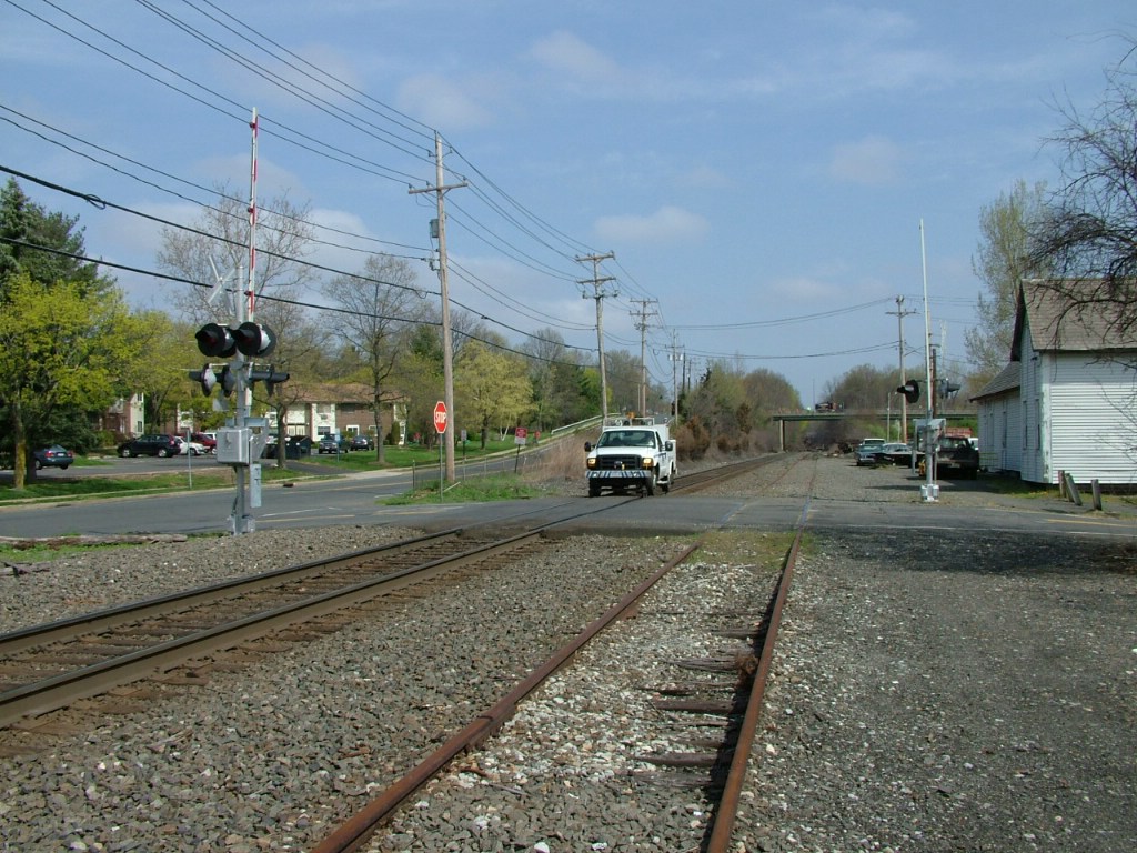 Driving down the track