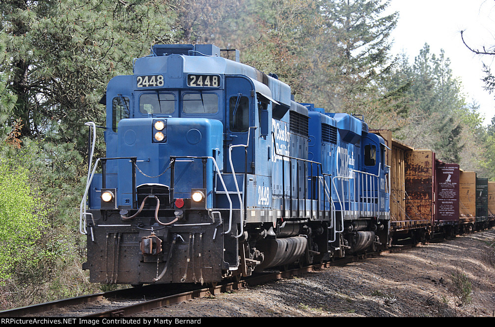 Coos Bay Rail Link 2448 from Huston Road