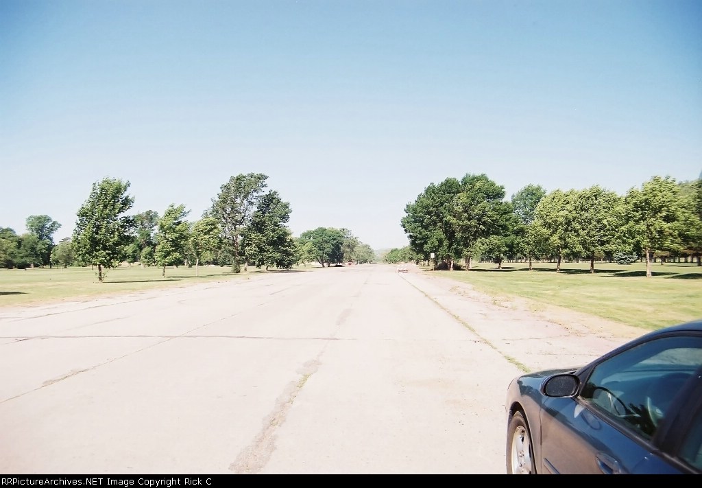 How about an abandonded town?