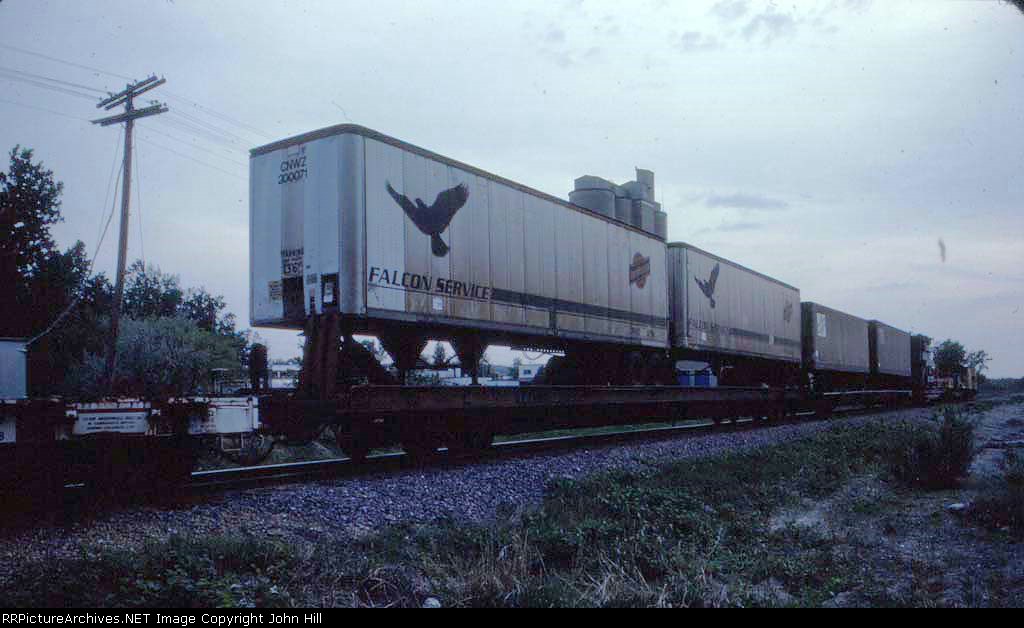 1339-09 Eastbound C&NW freight near I-35W