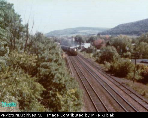 7406 Approaching with a train