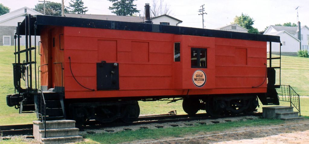 Fake CGW caboose is a Milwaukee Caboose 2004
