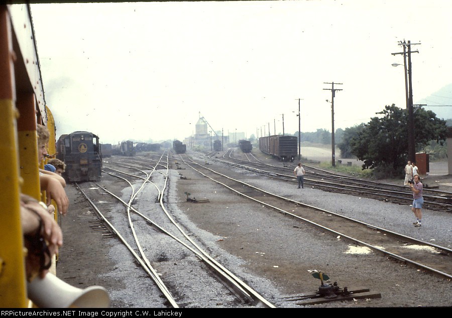 View of Benwood Yard from Chessie Steam Special