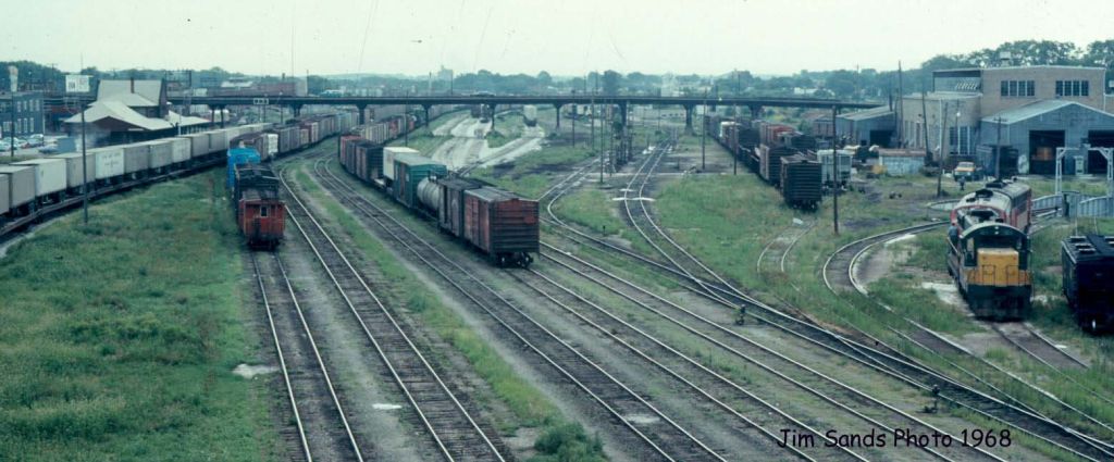 CNW Yards looking East From Center St Bridge