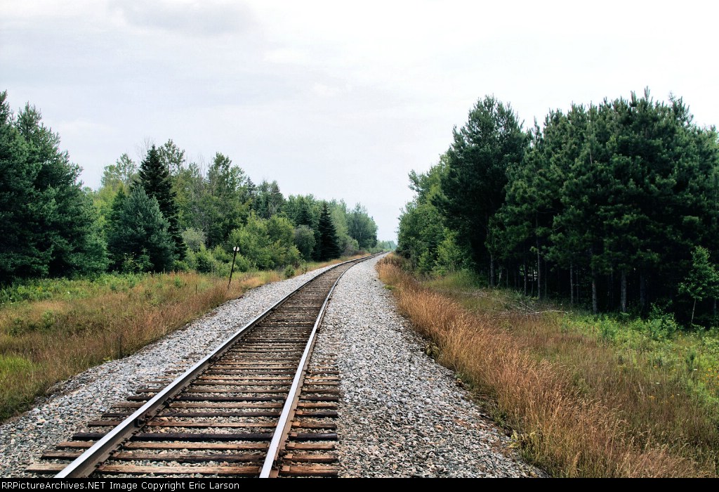 Eastbound Tracks through Gulliver, MI