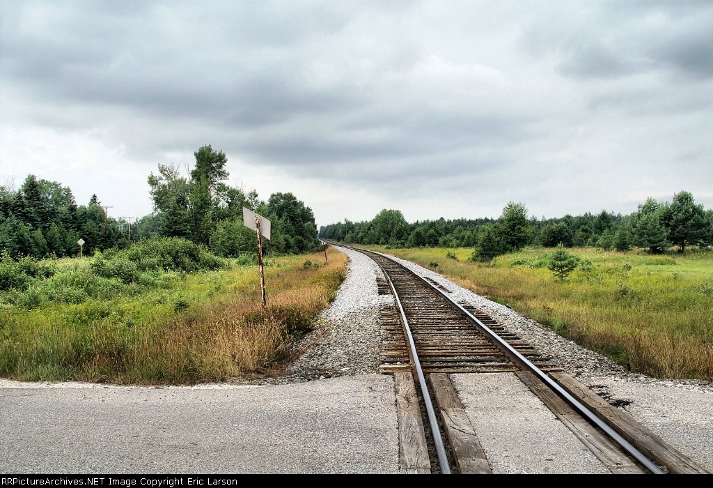 Westbound Tracks through Gulliver, MI