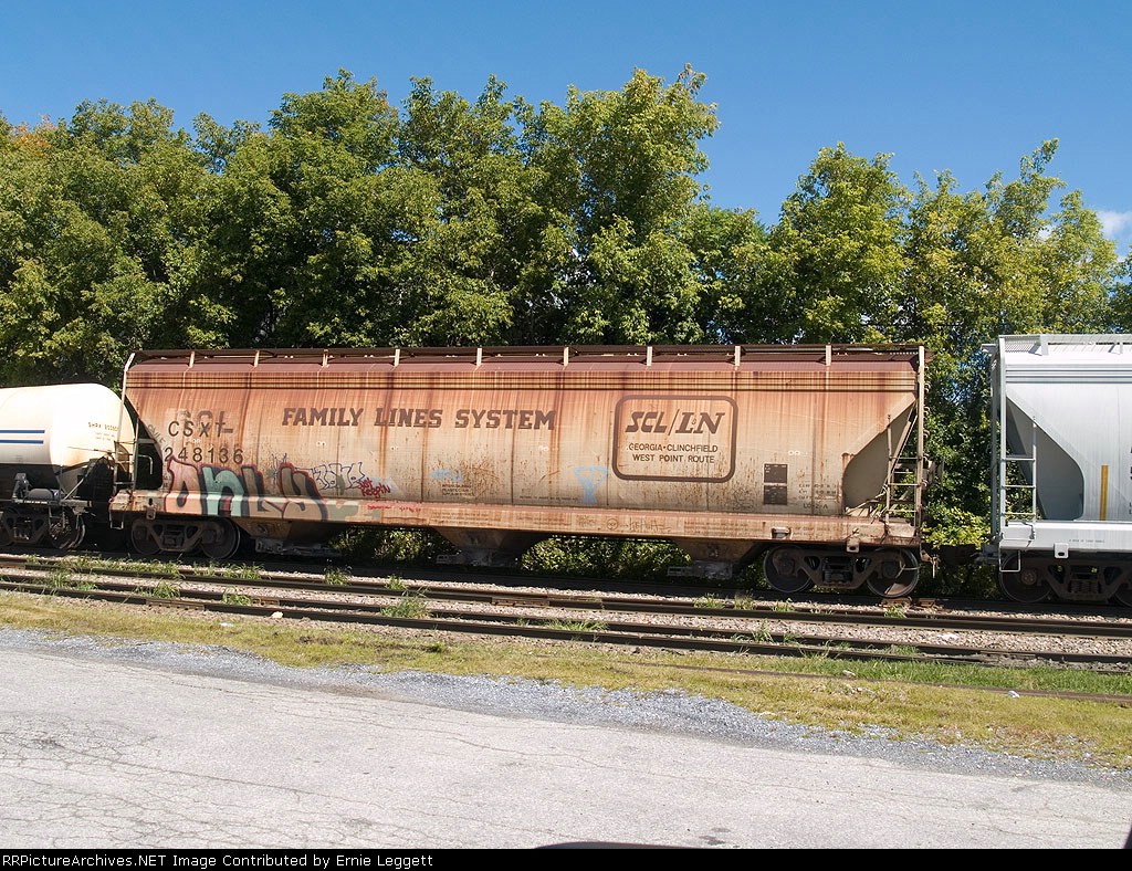 CSX 248136 on a siding at 12:18pm 