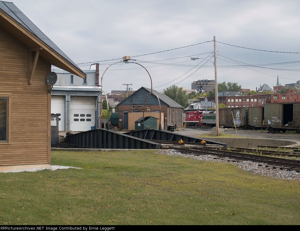 Turntable behind main office of VRS