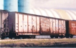 SM 3371. An old Roundhouse PS 5277 cu. ft. box car custom weathered