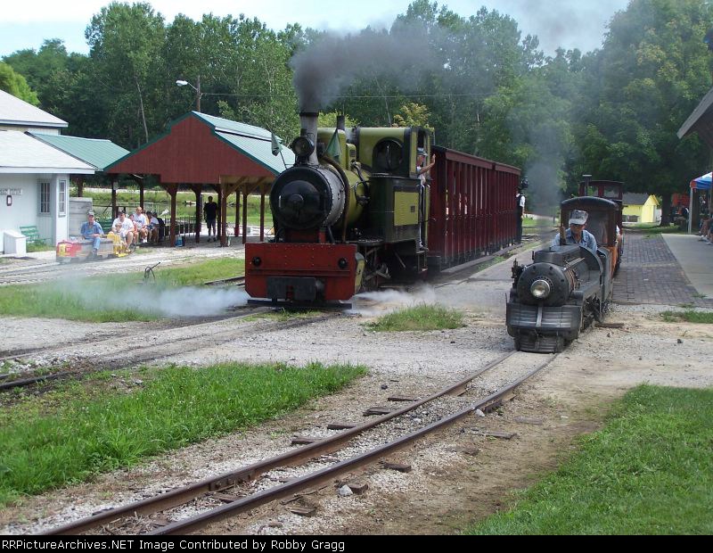 Three different sizes, all racing each other