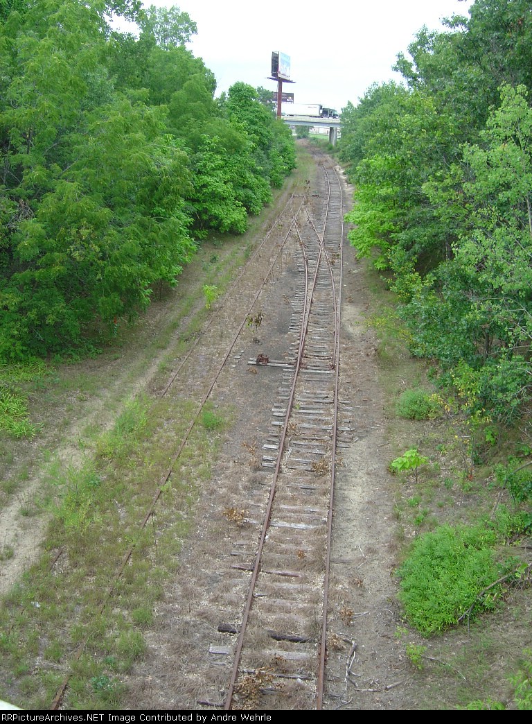 Looking NW frlm Highway 12/16 bridge