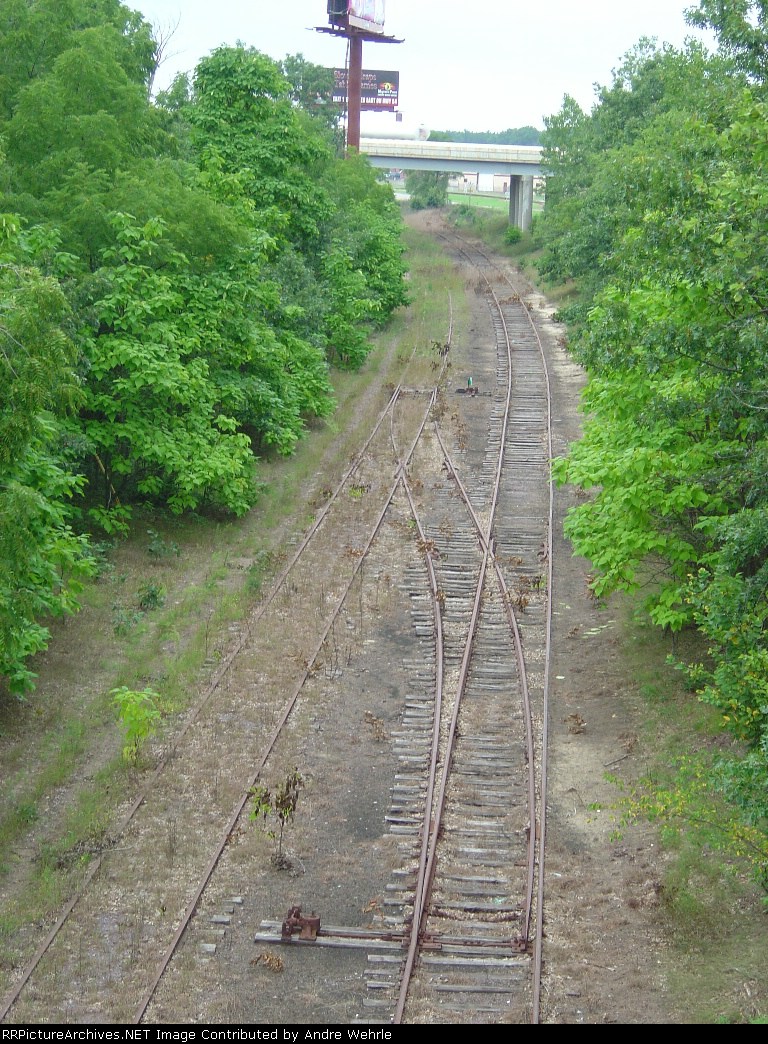 Another NW shot looking down at crossover switch