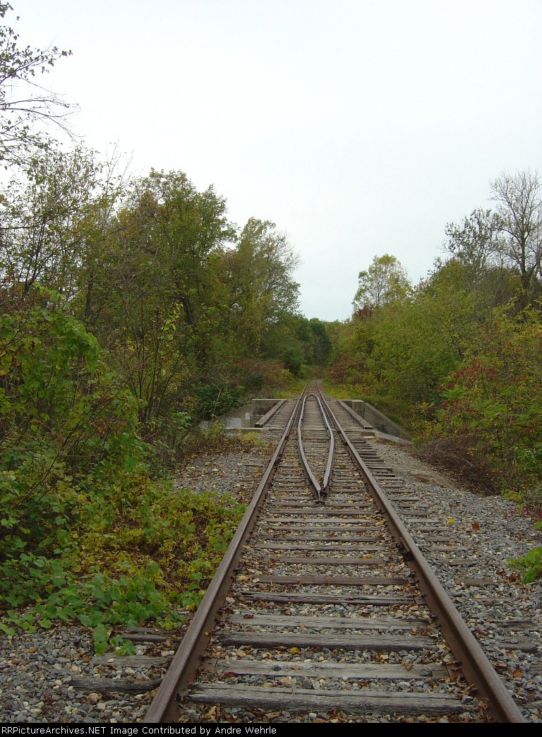 Looking west at Duck Creek bridge