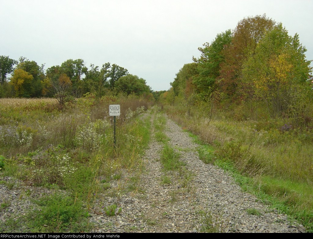 Looking west from former CTH FF (Hillcrest Dr.) crossing