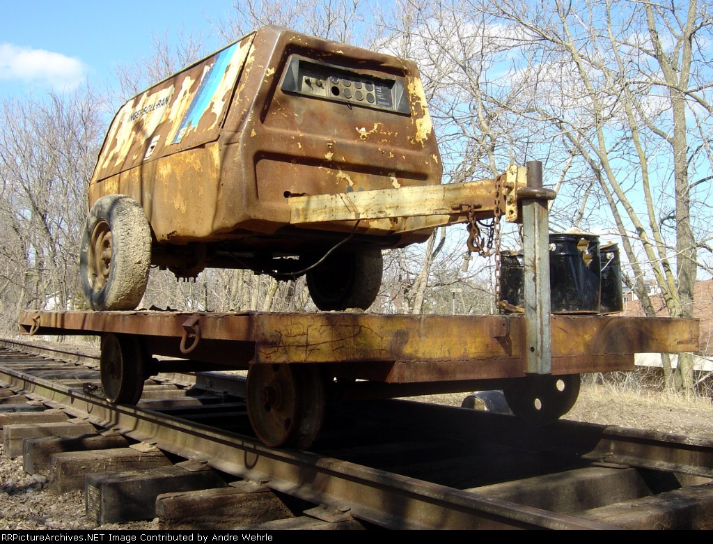 Unusual to find any sort of vehicle on the rails
