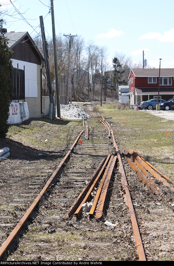 A tighter shot looking west from Buffalo Street