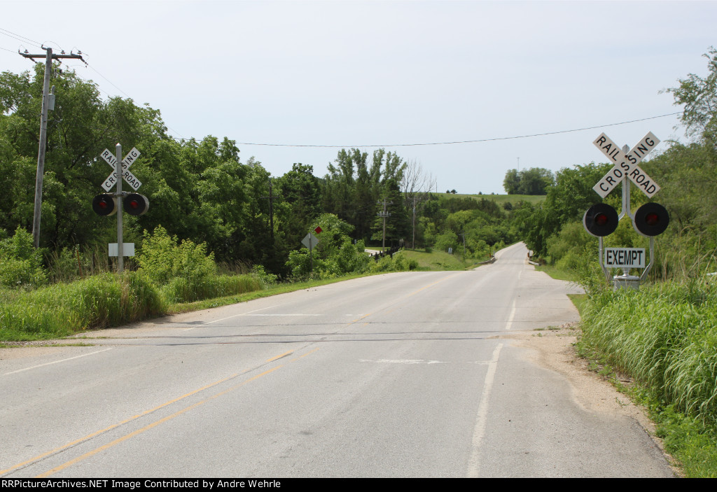 S56 crossing in town looking south