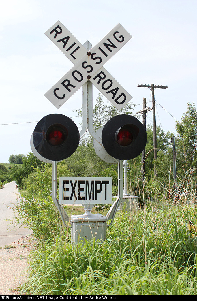 Southbound signal on S56 in town, an old M&St.L Griswold
