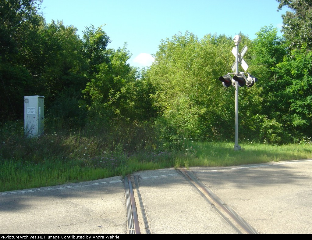 Looking south from the County Highway Y crossing
