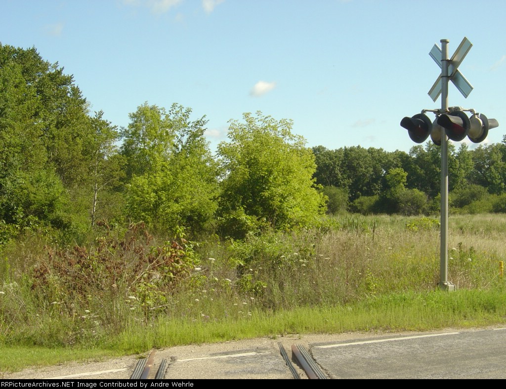 Looking north from County Highway Y