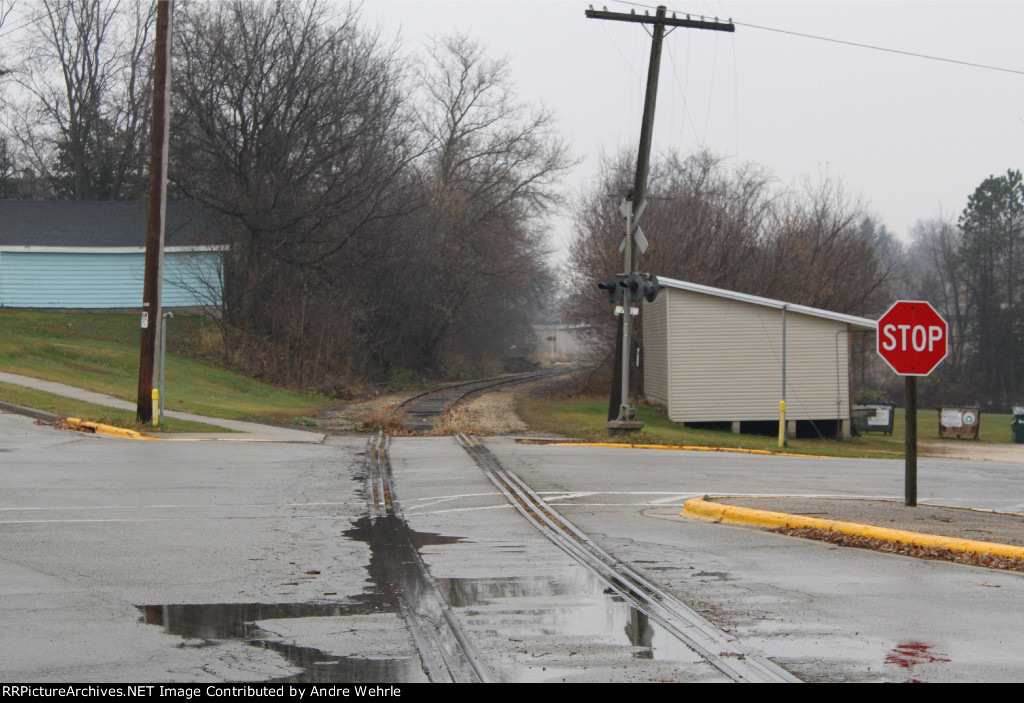 Looking southwest toward Bridge Street