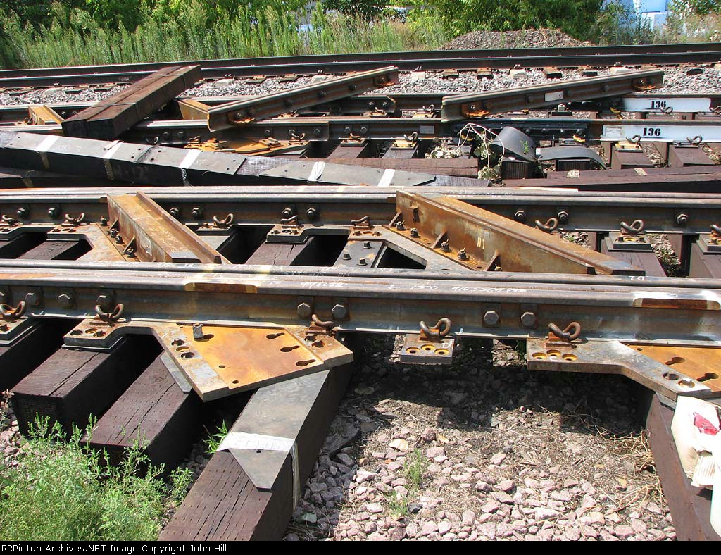 070812004 New "Flange Bearing Diamond" awaiting installation at Park Junction
