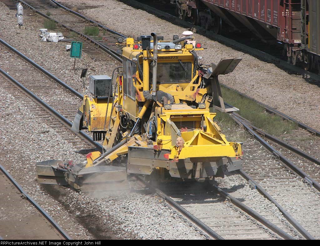 070911009 BNSF track machine working on new switch installation at Northtown CTC 35th