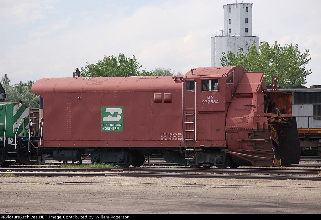 Burlington Northern Santa Fe Railway (BN) Rotary Snow Plow No. 972554