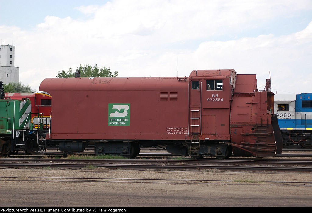 Burlington Northern Santa Fe Railway (BN) Rotary Snow Plow No. 972554
