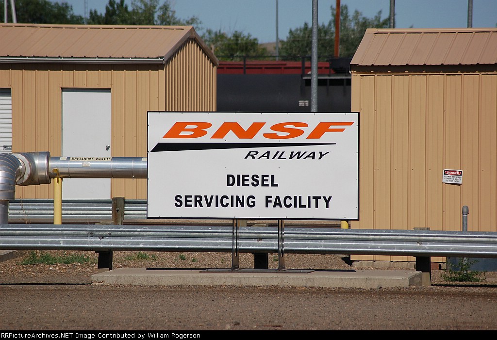 Burlington Northern Santa Fe Railway (BNSF) Diesel Servicing Facility Sign