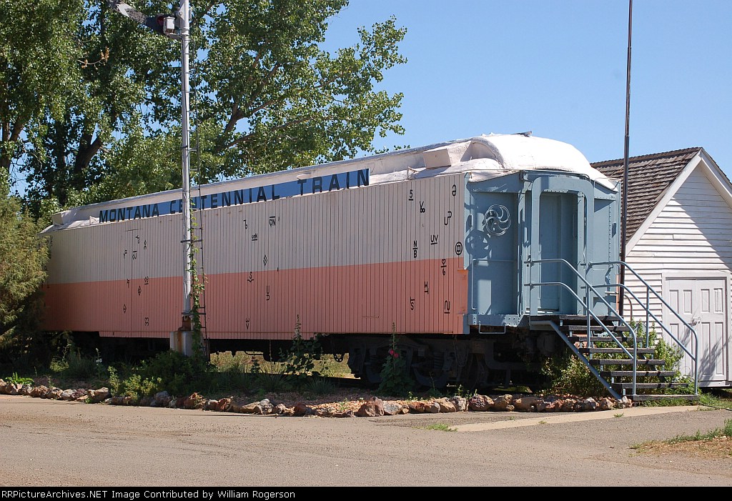 Former Montana Centennial Train Railroad Car