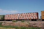 Burlington Northern Santa Fe Railway (BNSF) Centerbeam Flat Car No. 561735 with Load