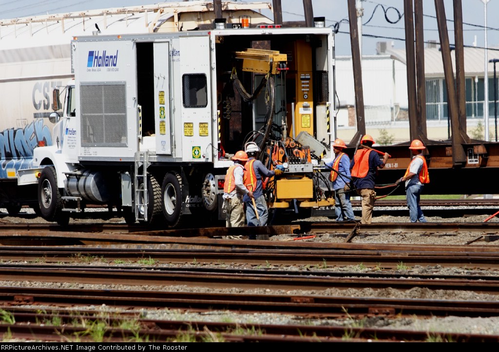 Railworks workers in the yard 5