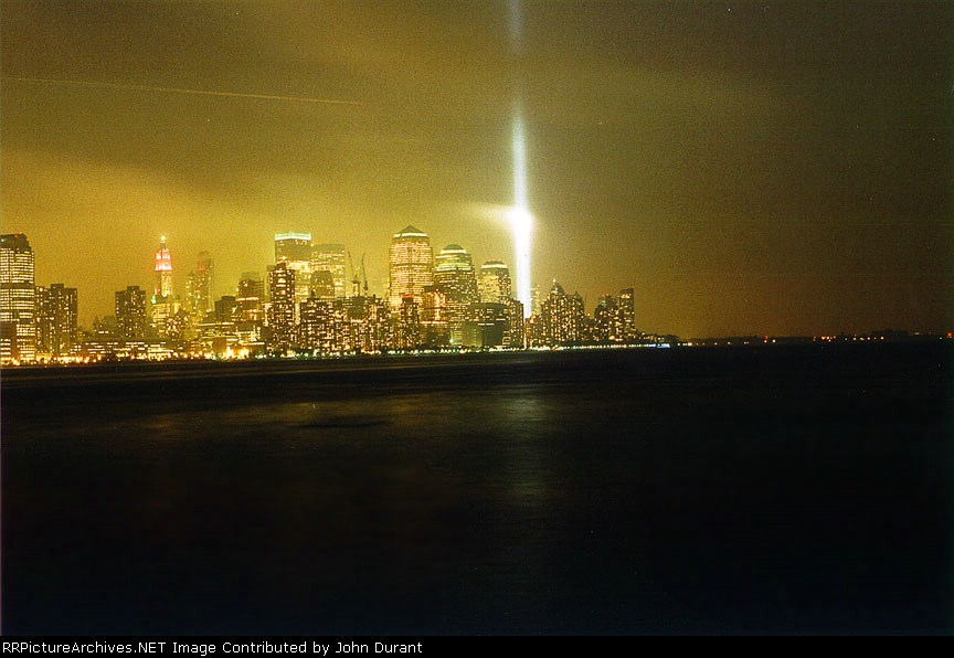 Twin towers of light