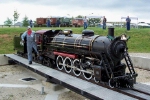 ATT&NW R.R. 4-8-4 #801 on turntable