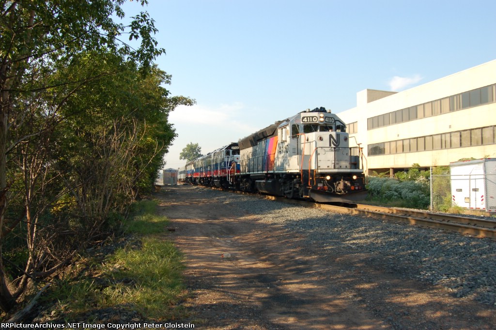 Inspection Train heading west at West Sack