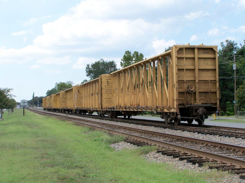 Centerbeams ( TTZX 856662 )Parked on a siding