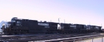 NS 8817 is in a trio of GE units at Pomona Yard