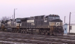 NS 9225 leads other GE units out of Pomona Yard