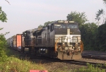 NS 8934 & 9169 lead a train up the lead