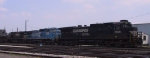 NS 8806 leads two other GE's in Pomona Yard